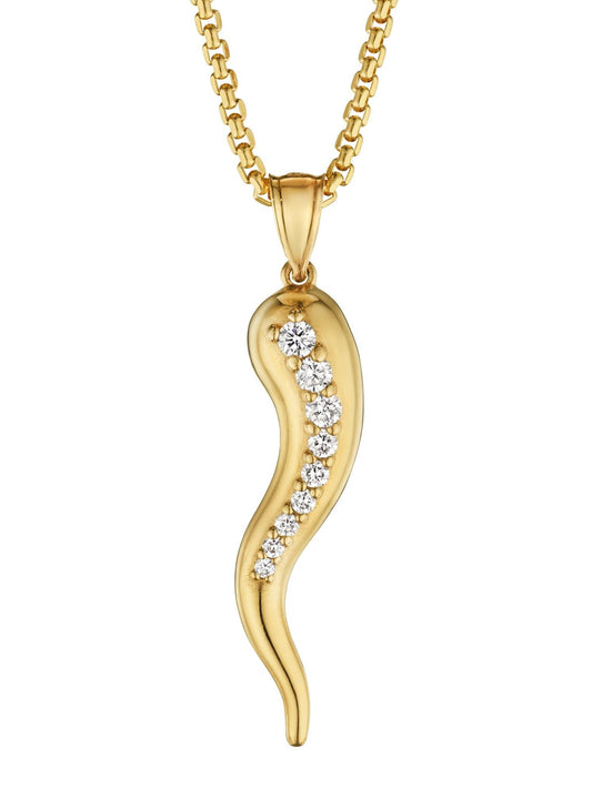 Diamond Cornicello Pendant - TRINACRIA.CO