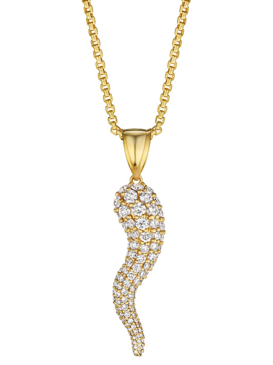 Grand Diamond Cornicello Pendant - TRINACRIA.CO